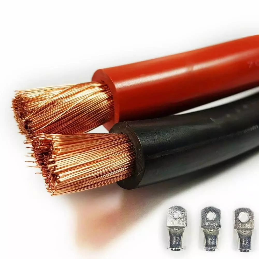 Bulk 2AWG Pure Copper Rubber Insulation Welding Battery Flexible Power Cable Factory Suke®